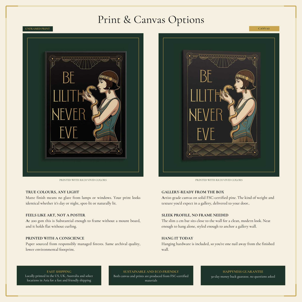 Be Lilith, Never Eve