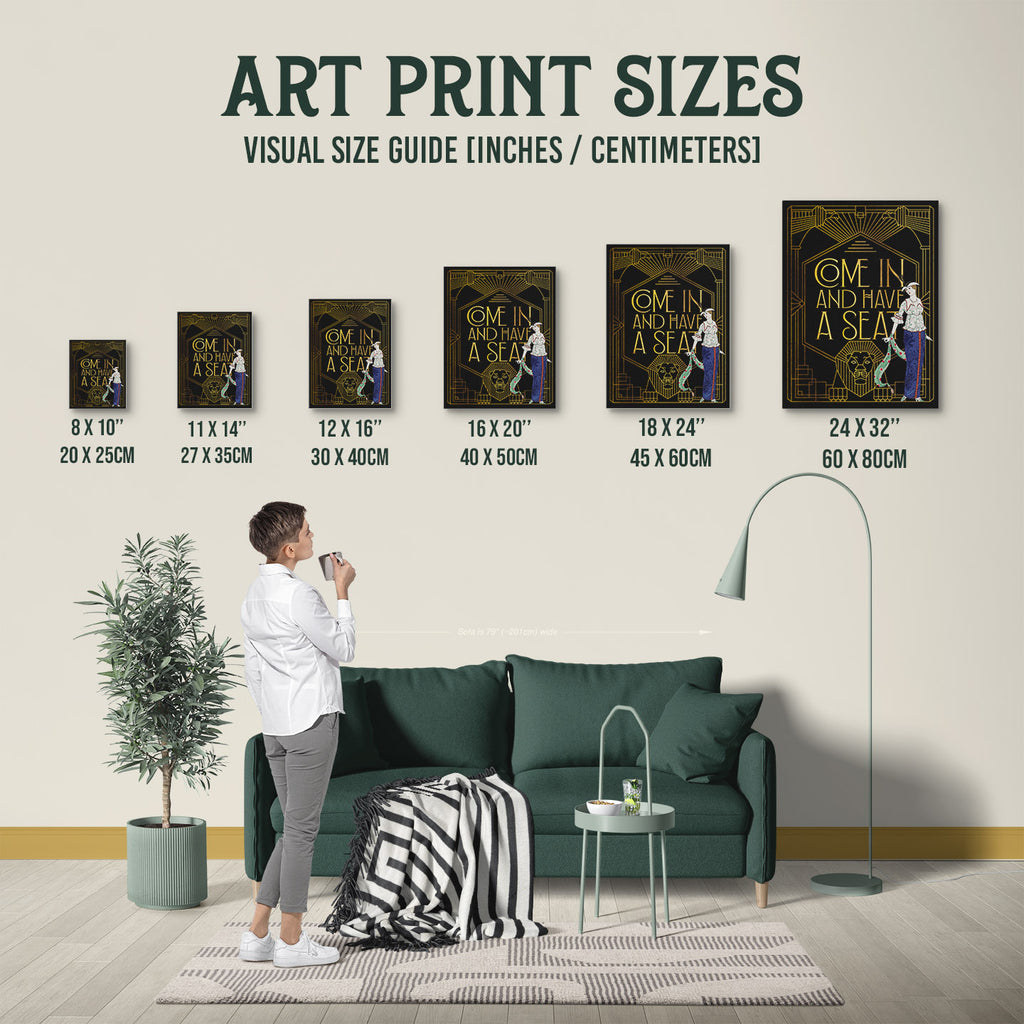 New Product A1000284 — Poster Size Comparison