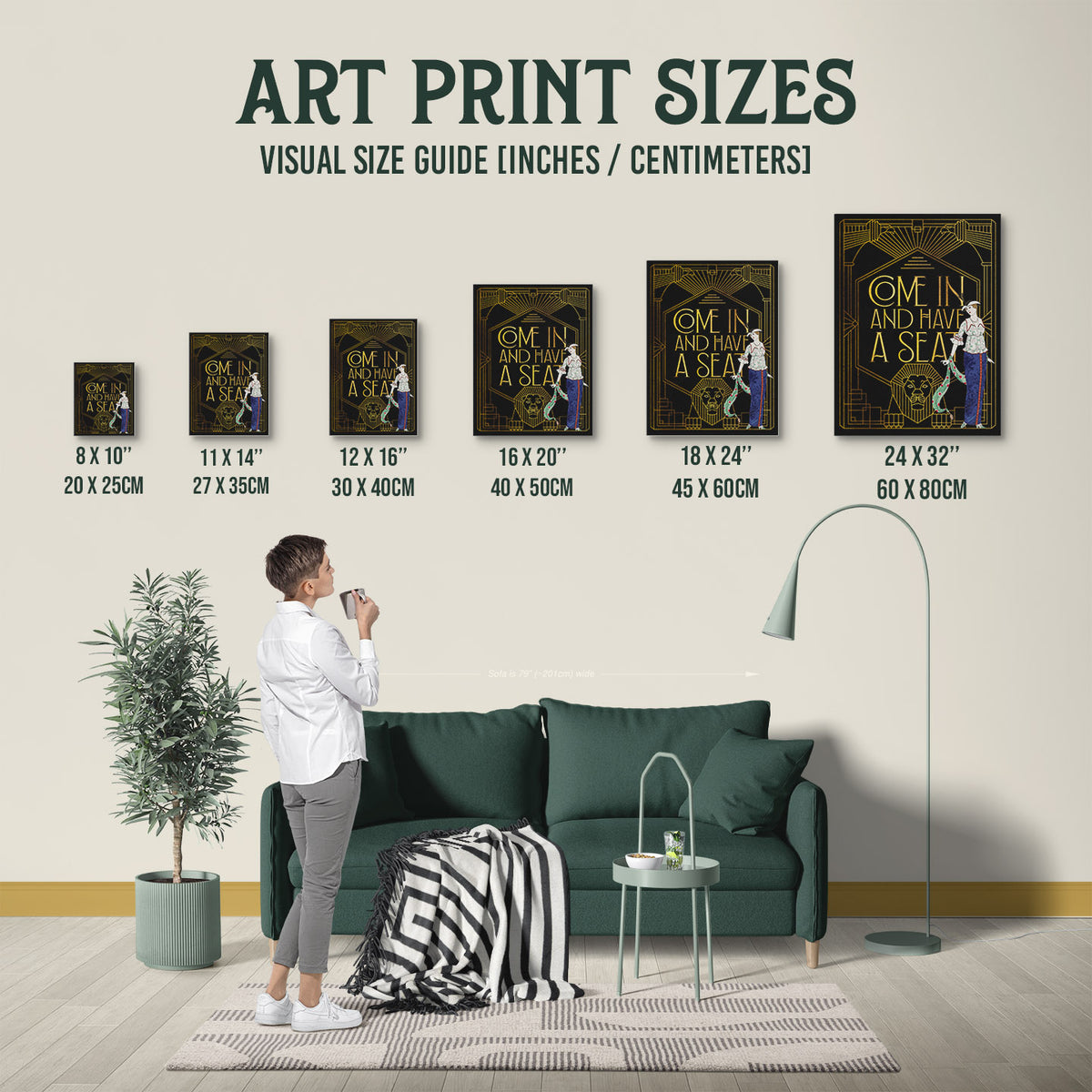 New Product A1000284 — Poster Size Comparison