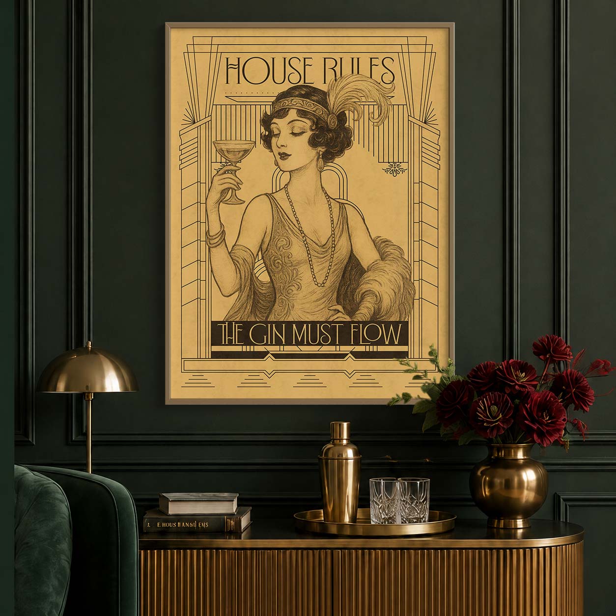 The gin must flow