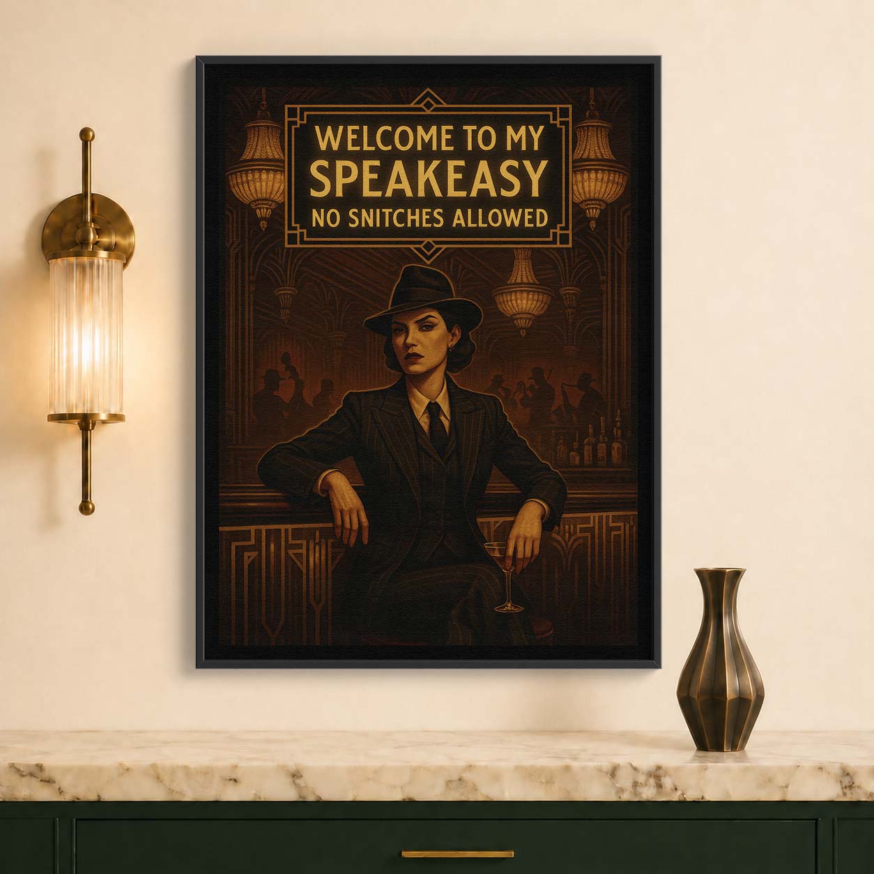 Welcome to My Speakeasy. No Snitches Allowed.