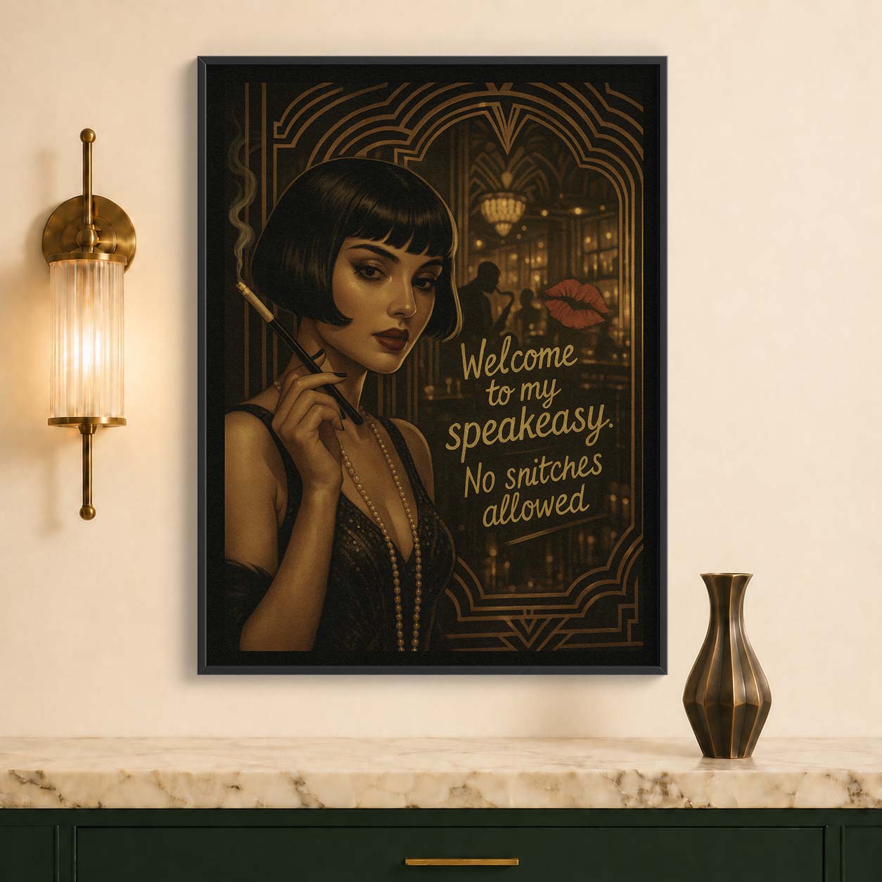 Welcome to My Speakeasy. No Snitches Allowed.