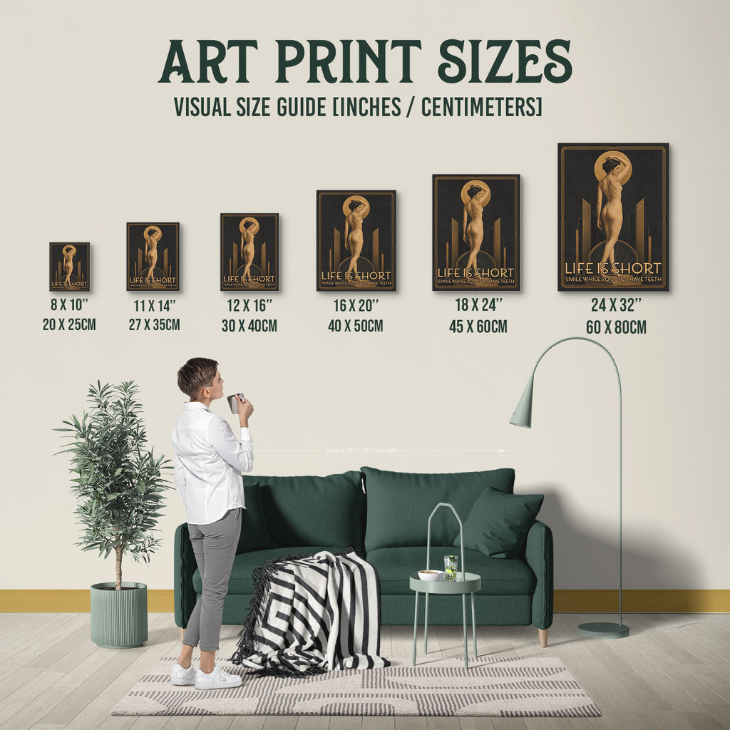 New Product A1001319 — Poster Size Comparison