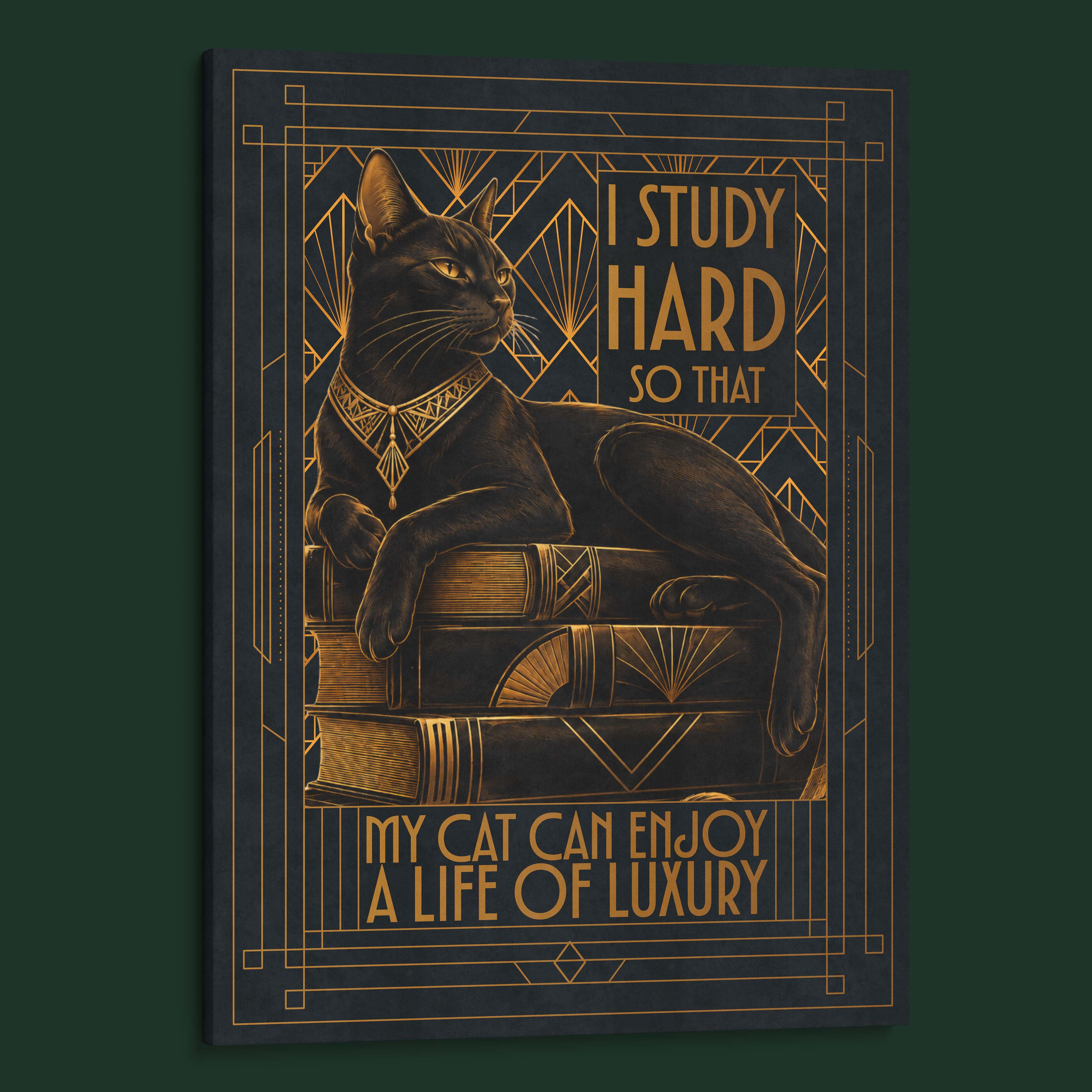 Study Hard So That My Cat Can Enjoy a Life of Luxury