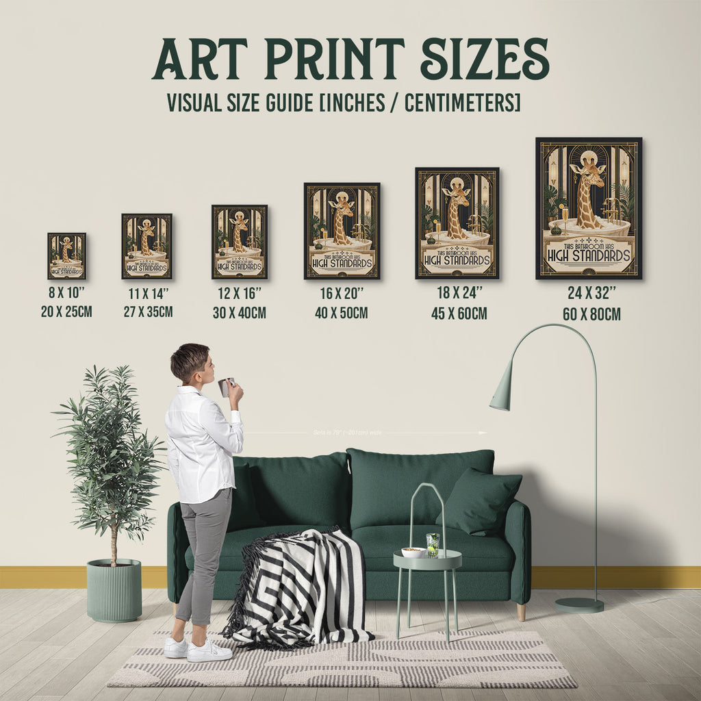 New Product A1001346 — Poster Size Comparison