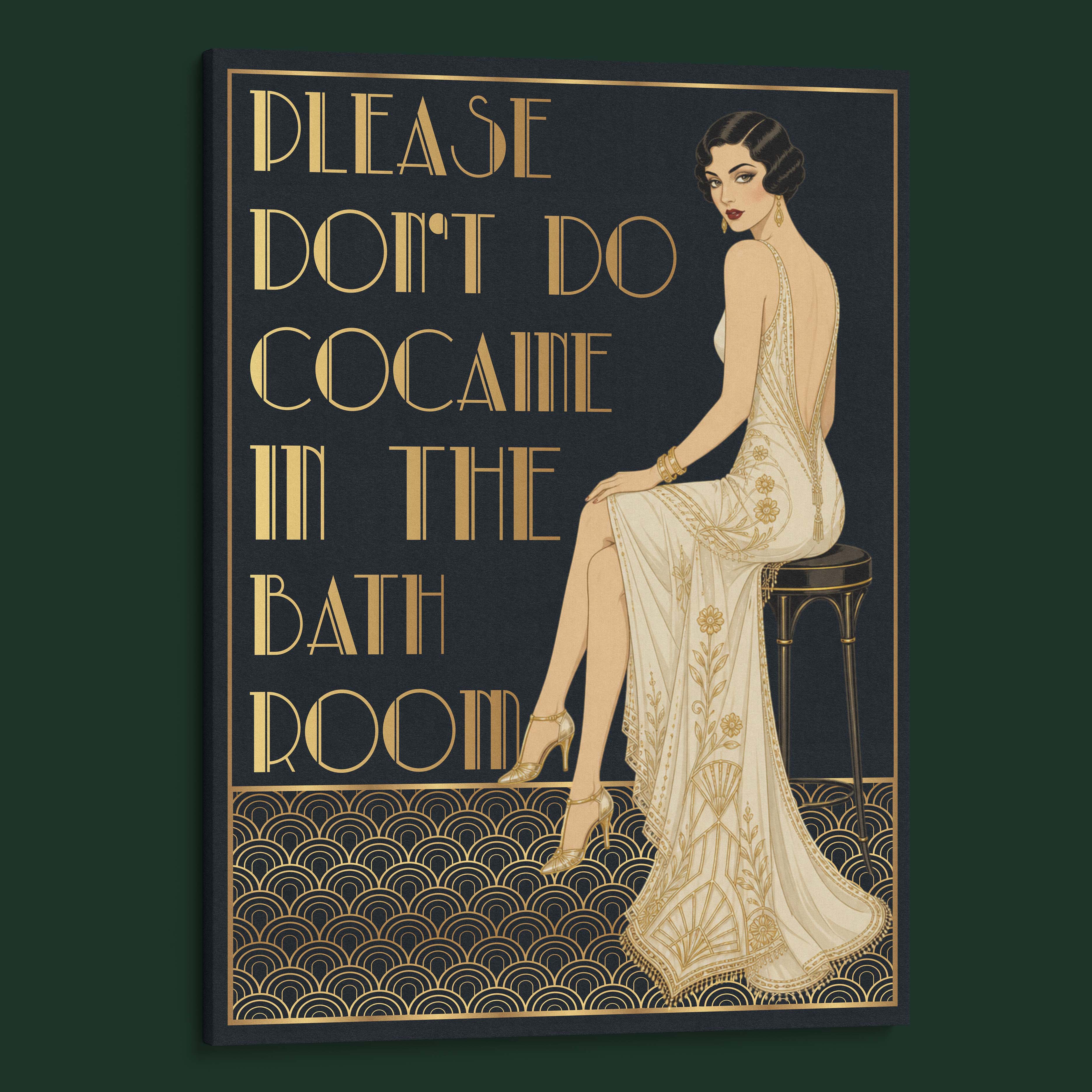 Please don't do cocaine in the bathroom