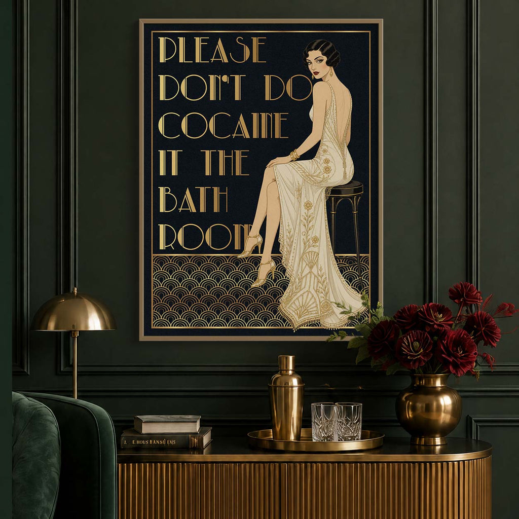 Please don't do cocaine in the bathroom