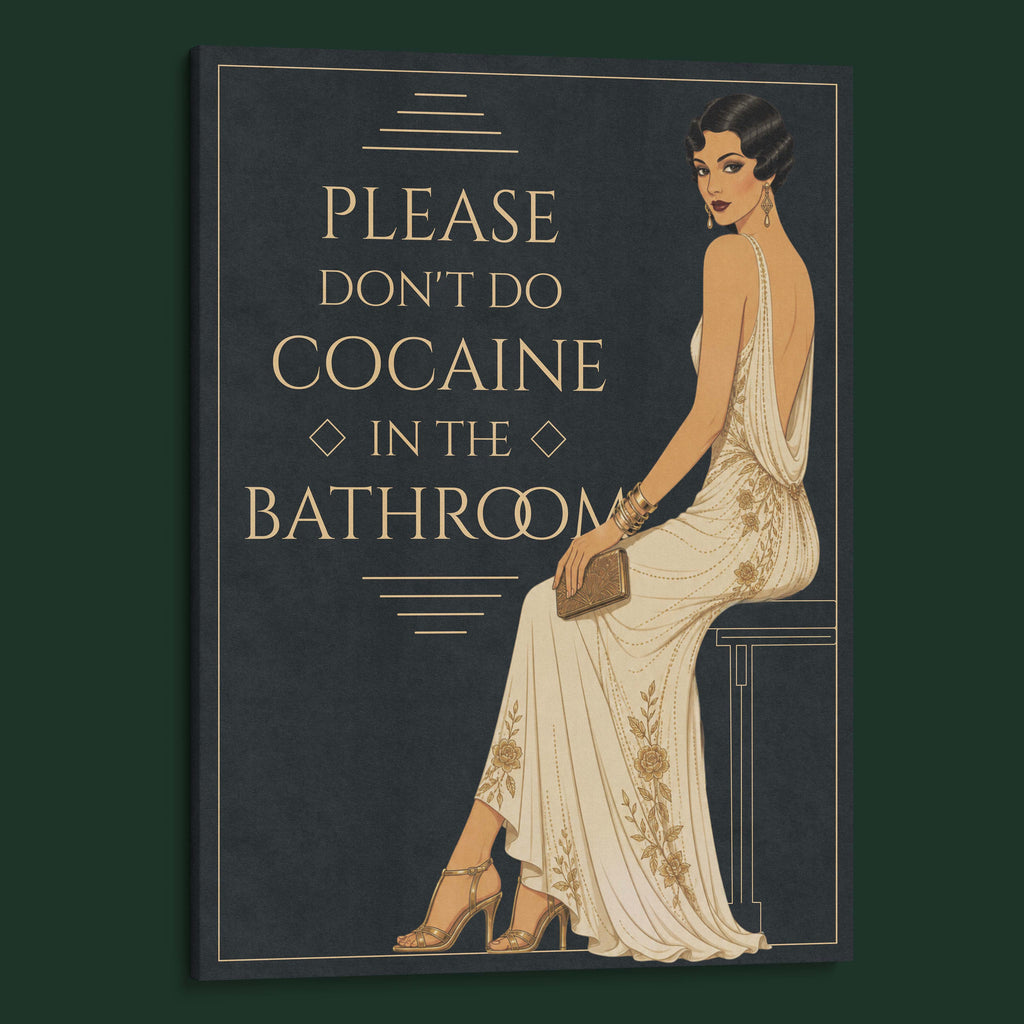 Please don't do cocaine in the bathroom