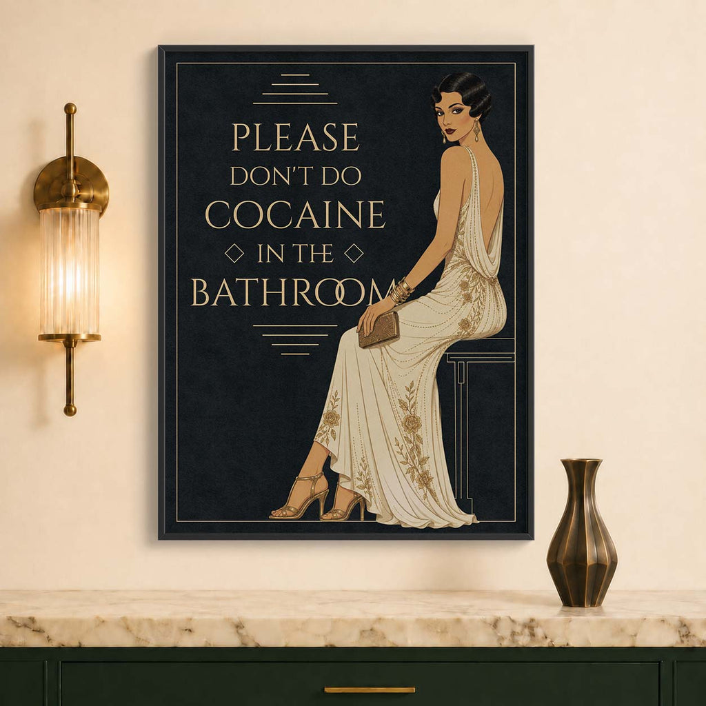 Please don't do cocaine in the bathroom