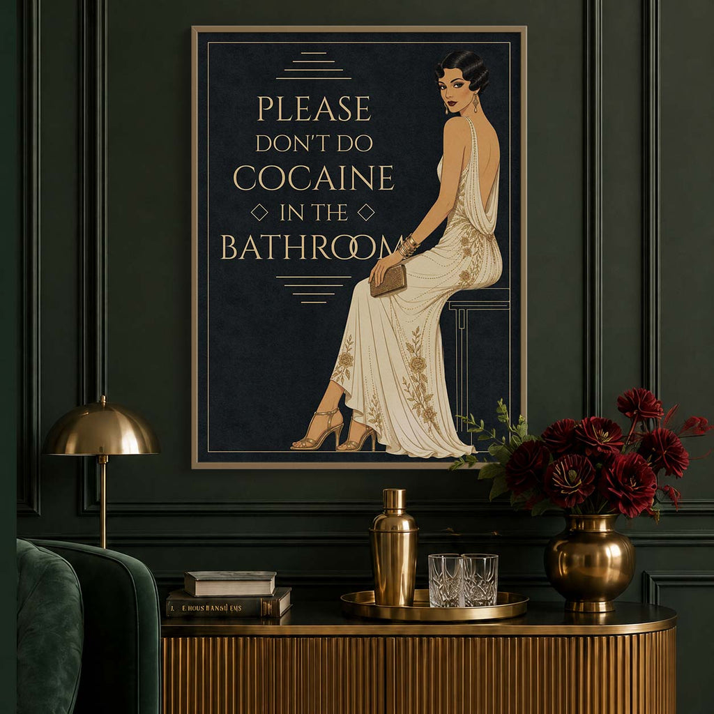 Please don't do cocaine in the bathroom
