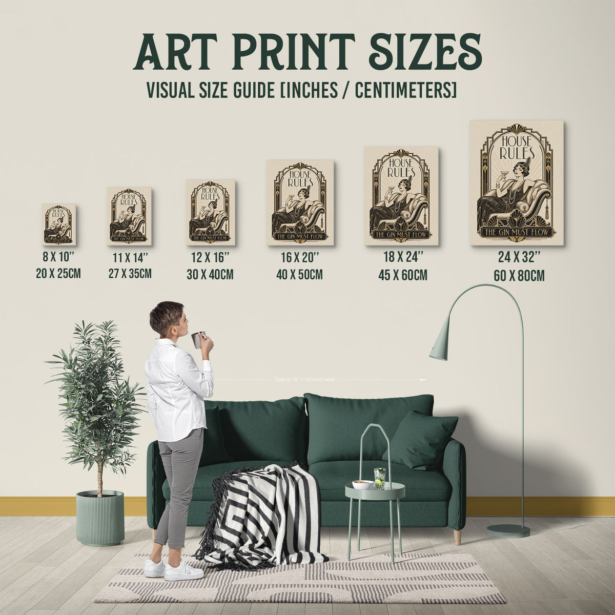 New Product A1001355 — Poster Size Comparison