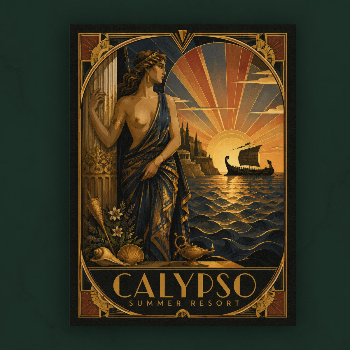 Calypso — Main Mockup No Frame Green