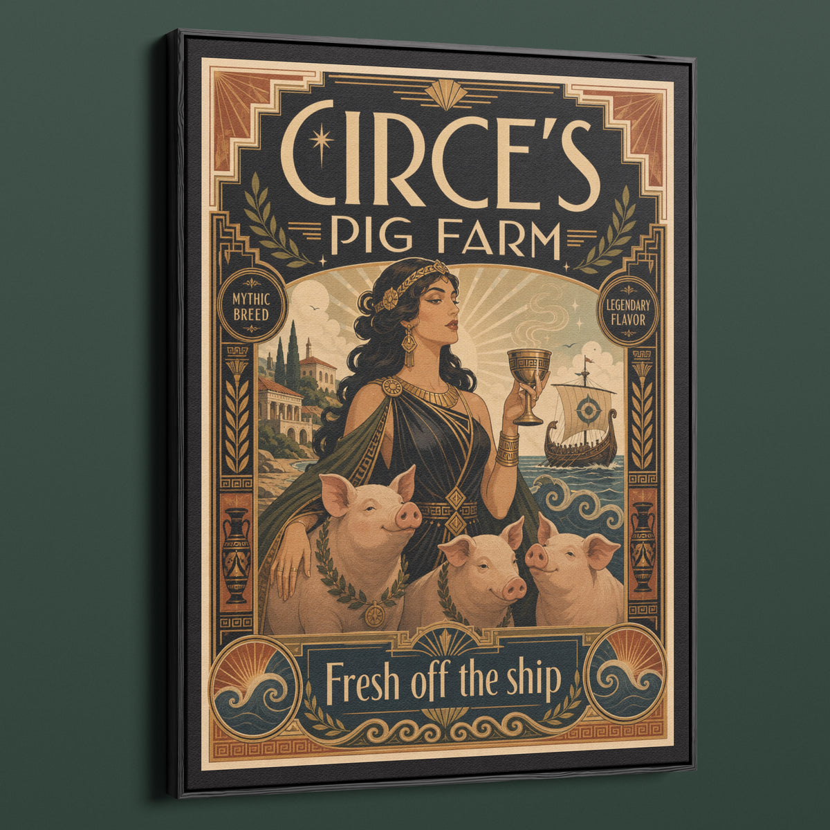 Circe's Pig Farm — Frame Floating Side