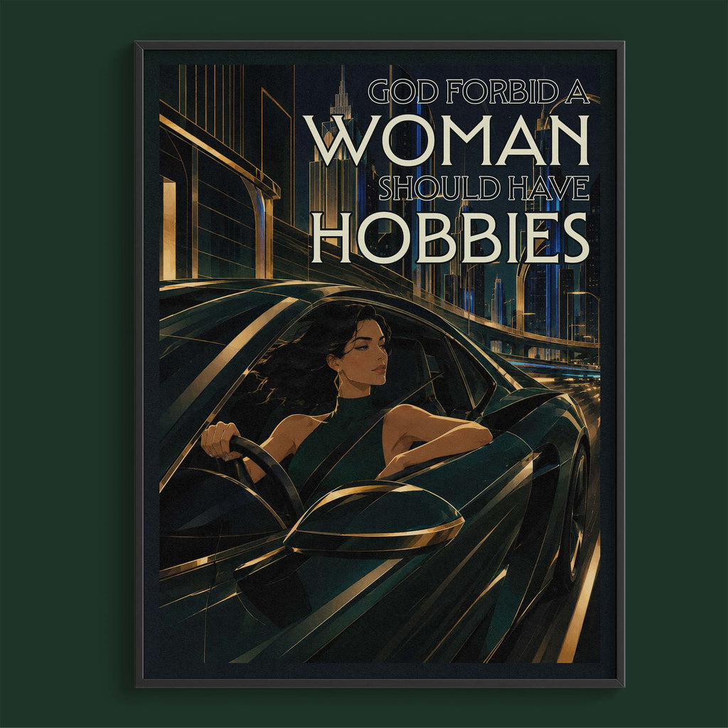 God forbid women should drive fast cars
