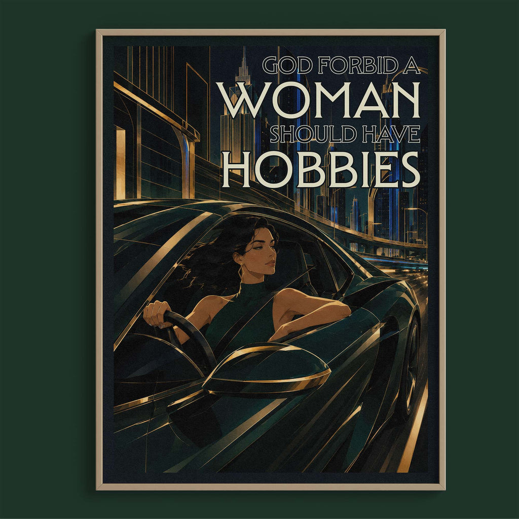 God forbid women should drive fast cars