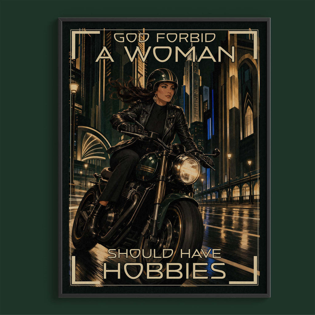 God forbid women should drive motorcycles