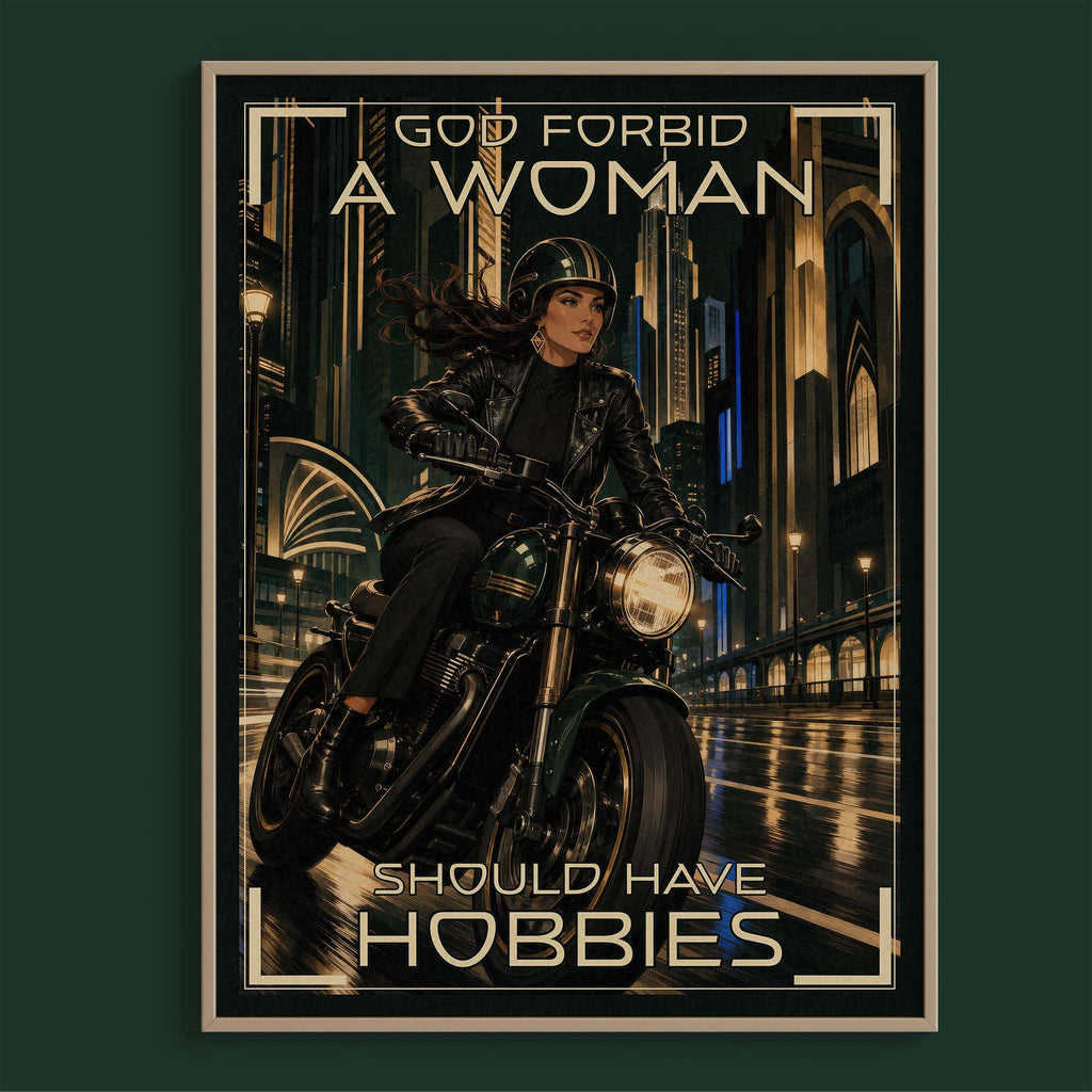 God forbid women should drive motorcycles