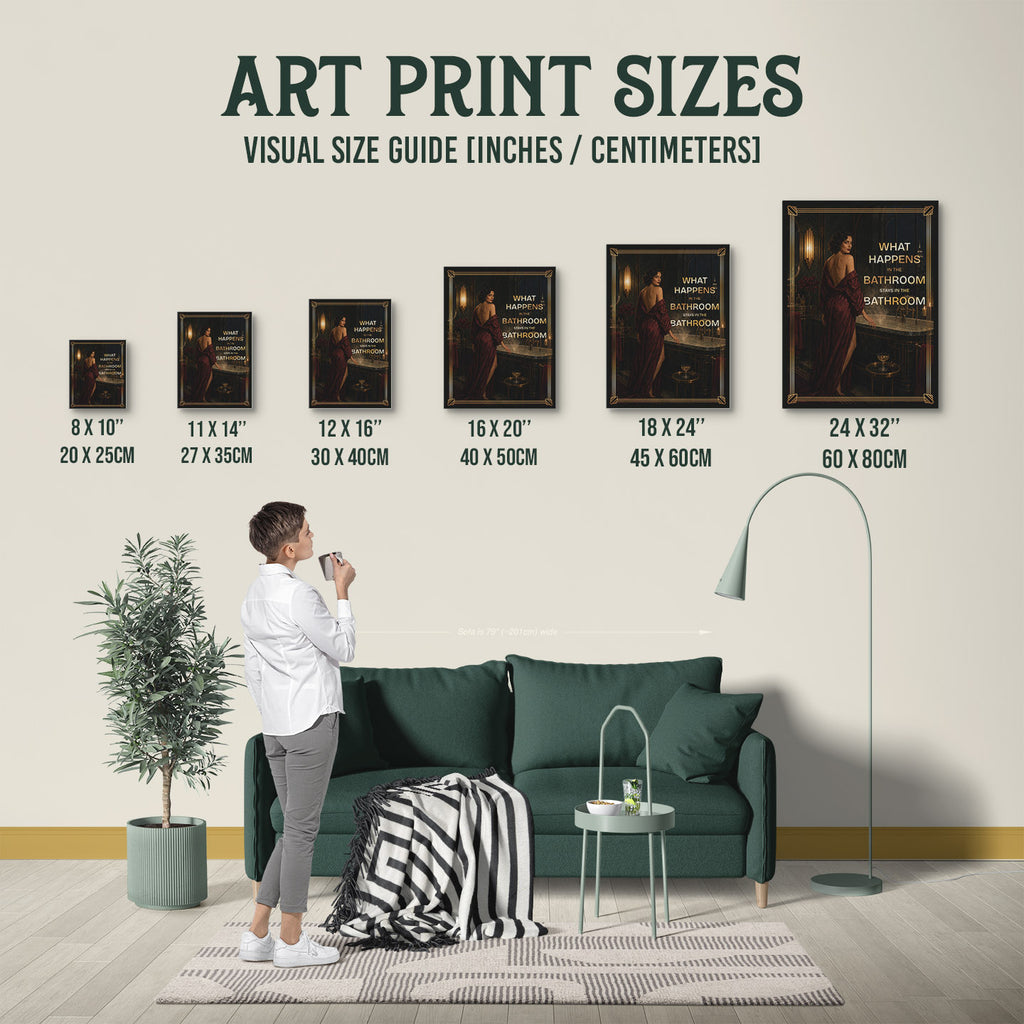New Product A1001448 — Poster Size Comparison