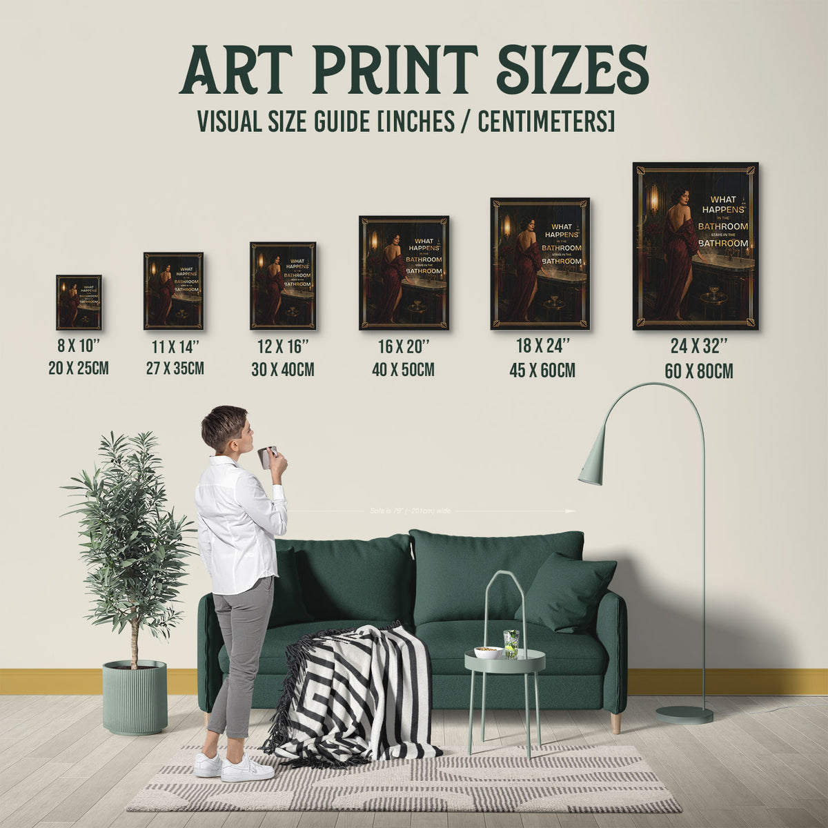 New Product A1001448 — Poster Size Comparison